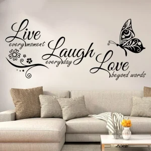 Live Laugh Love Butterfly Wall Art
