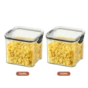 460-1800ml Sets Kitchen Stackable Sealed Jar Plastic Food Storage Box