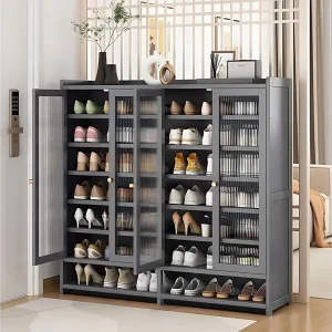 Shoe Rack Organizer, 8-Tier with Doors