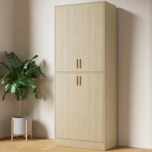 Storage Cabinet with Doors and Adjustable Shelves