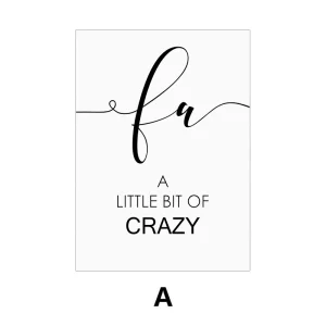 Black White Family Style Quotes Canvas Poster Prints